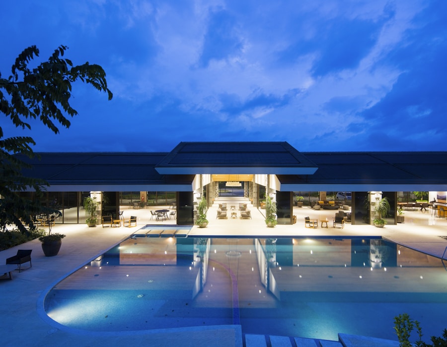 Luxury hotel lobby and hospitality